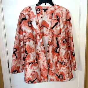 Alfani Coral Floral Women's Blazer
